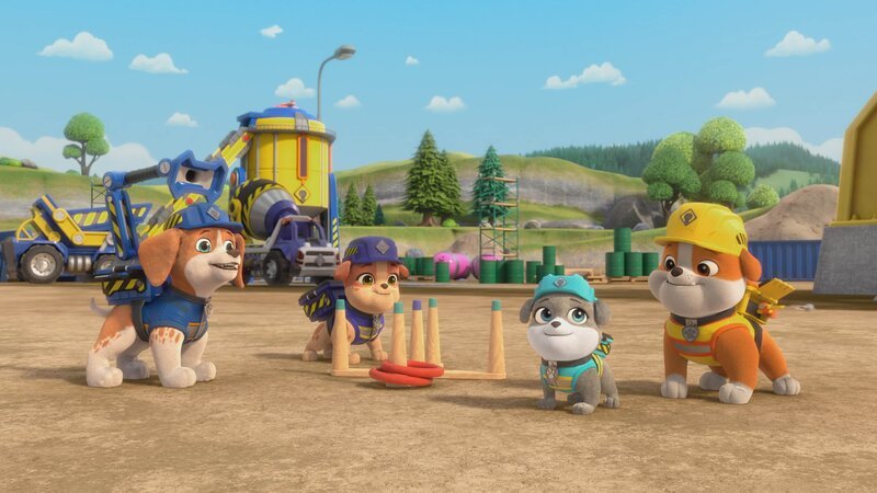 v.li.: Wheeler, Mix, Motor, Rubble – Bild: Paramount v.li.: Wheeler, Mix, Motor, Rubble – Bild: Paramount