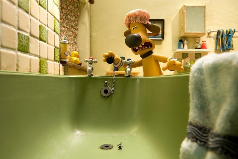 Ein gräßliches Monster durchkreuzt Bitzers Pläne. – Bild: WDR/​Aardman Animations Ltd.