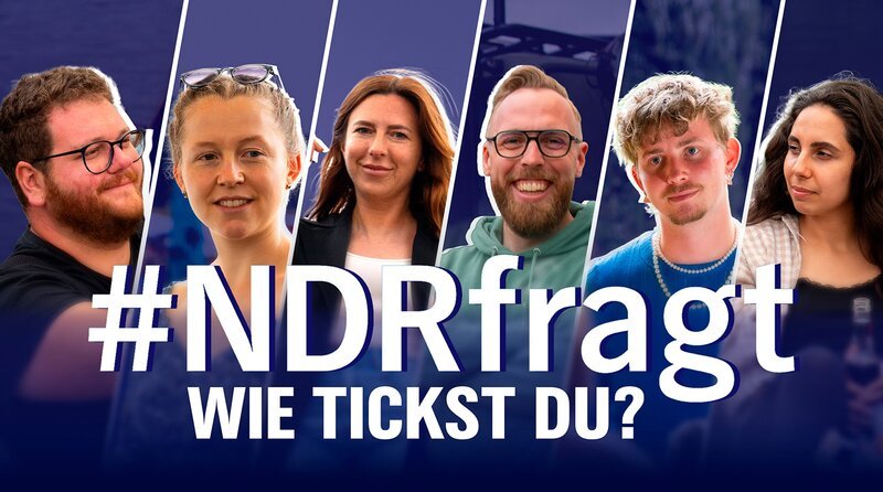 NORDDEUTSCHER RUNDFUNK #NDRfragt Wie tickst du? Mit „#NDRfragt – Wie tickst Du?“ startet der NDR ein neues Videoformat, in dem sich sechs junge Norddeutsche zwischen 23 und 39 Jahren auf eine Reise durch den Norden begeben. – Bild: NDR /​ NDR Presse und Information