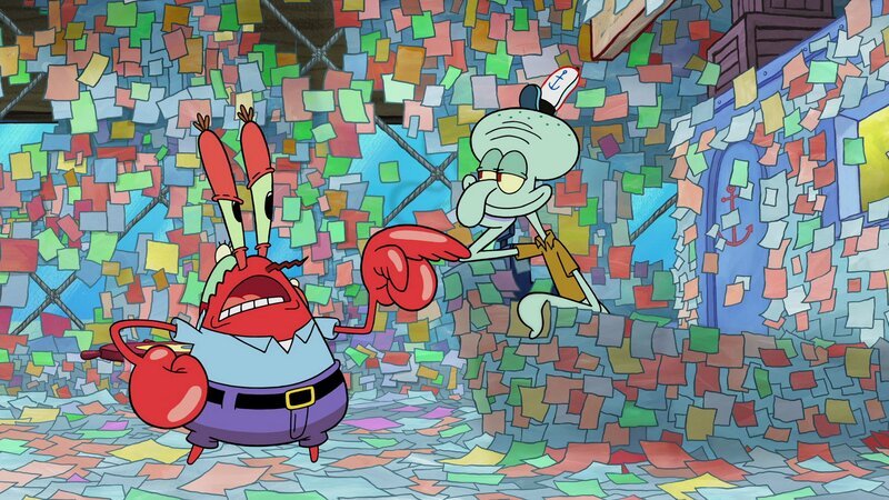 L-R: Mr. Krabs, Squidward – Bild: ViacomCBS