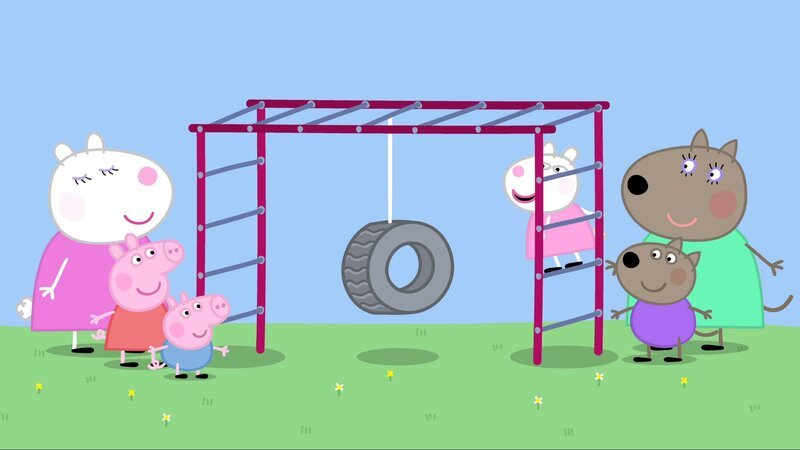 v.li.: Mummy Sheep, Peppa Pig, George Pig, Suzy Sheep, Danny Dog, Mummy Dog – Bild: Paramount