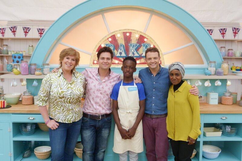 (v.li.): Allegra McEvedy, Sam Nixon, Tyrese, Mark Rhodes, Nadiya Hussain. – Bild: ORF/​BBC/​Love Productions/​George Kimm