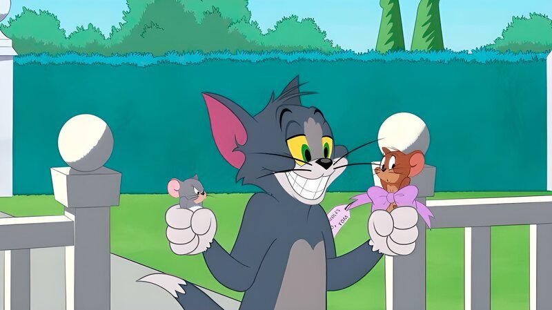 v.li.: Tuffy, Tom, Jerry – Bild: Warner Brothers