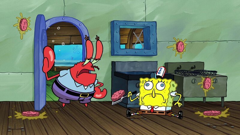 L-R: Mr. Krabs, SpongeBob – Bild: Nickelodéon