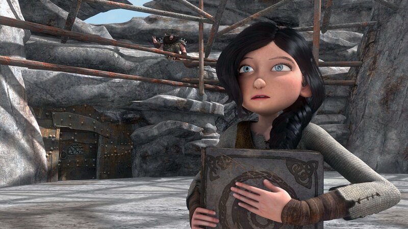 Die schöne Heidrun hat einen Auftrag: Sie soll sich das Buch der Drachen unter den Nagel reißen. – Bild: DreamWorks Animation