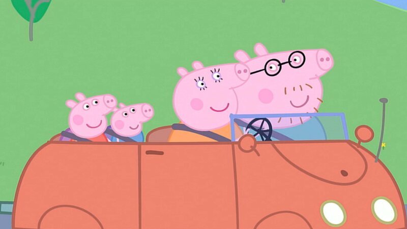 v.li.: Peppa Pig, George Pig, Mummy Pig, Daddy Pig – Bild: Paramount
