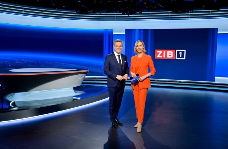 Tarek Leitner und Nadja Bernhard. – Bild: ORF /​ ORF /​ Thomas Ramstorfer