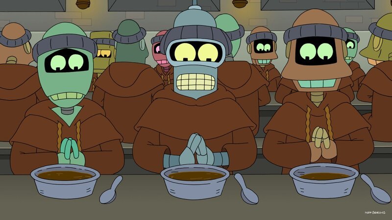 Fühlt sich nicht wohl in seiner neuen Umgebung: Bender (M.) … – Bild: Paramount