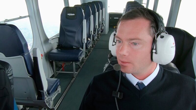 Zeppelinpilot Marko Hollerer. – Bild: HR