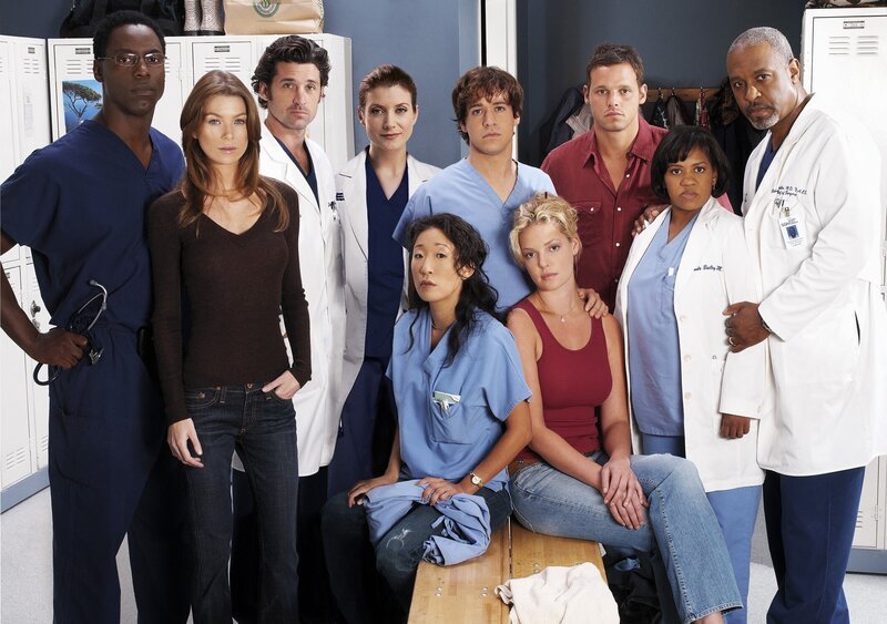 Isaiah Washington, Ellen Pompeo, Patrick Dempsey, Kate Walsh, TR Knight, Justin Chambers, Chandra Wilson, James Pickens, Sandra Oh, Katherine Heigl. – Bild: PLURIMEDIA (ABC)