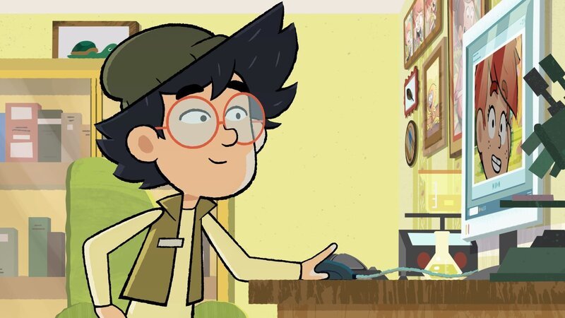 Max stellt ein selbst gedrehtes Video von Taylor und Gorilla Jack ins Internet ein. – Bild: ZDF