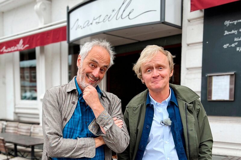 Pierre M. Krause (r.) mit Christian Rach – Bild: SWR
