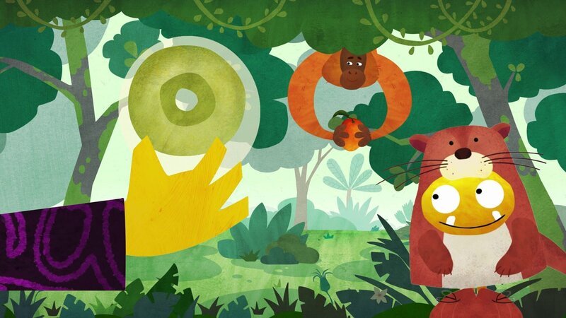 Nitso geht in einen Dschungel und sucht einen Orang-Utan. – Bild: KiKA/​Filmakademie Baden-Württemberg GmbH/​Eagle Eye