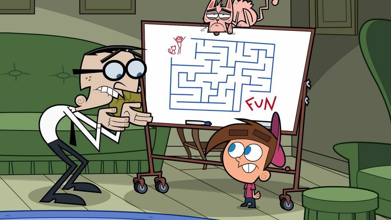 L-R: Mr. Crocker und Timmy – Bild: ViacomCBS