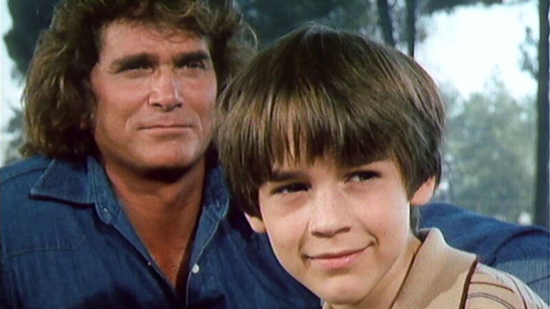 Ich wuensch mir einen blauen Mond, Jonathan (Michael Landon) und Arthur (Barret Oliver) – Bild: BBL