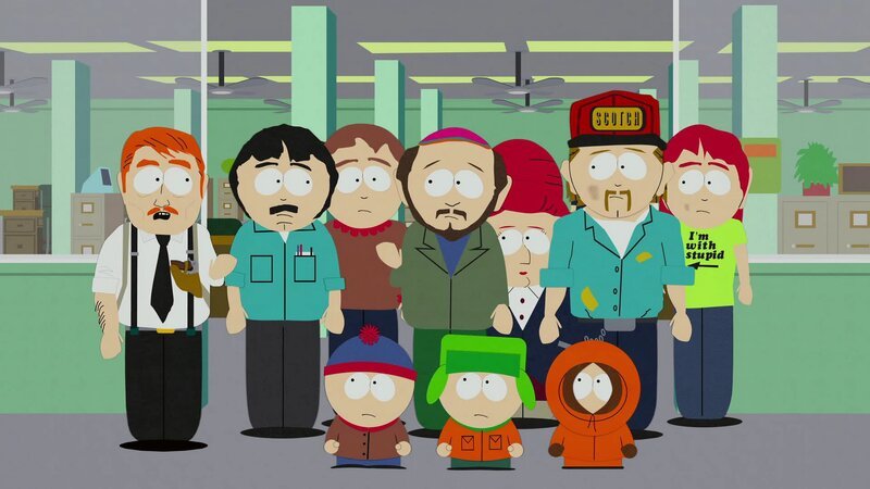 v.li.: Sergeant Yates, Randy, Sharon, Stan, Gerald, Kyle, Sheila, Kenny, Stuart, Carol – Bild: Paramount