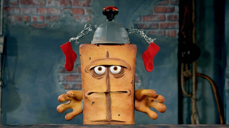 Brotfluencer Bernd trägt den Sockenfinder. – Bild: KiKA/​bumm film GmbH /​ KiKA