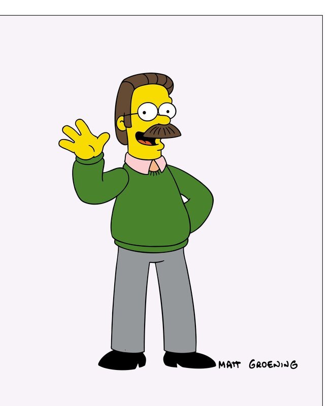 (13. Staffel) – Manchmal gewöhnungsbedürftig: Nachbar der Simpsons Ned Flanders. – Bild: ProSieben