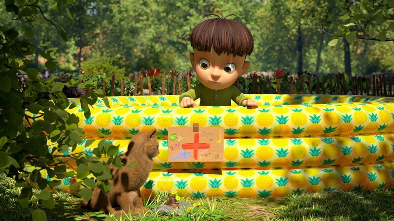 Seine Tierklinik hat Doktor Kleiner Fuß in dem aufblasbaren Schwimmbassin untergebracht. – Bild: La Station animation – 2022 /​ ZDF und La Station animation – 2022