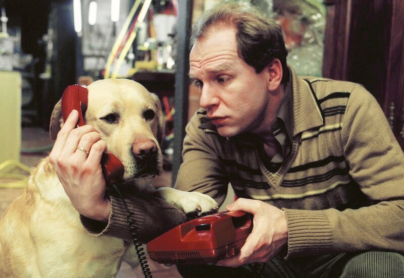 ARD DER ZIMMERSPRINGBRUNNEN, Deutschland 2001, Regie Peter Timm, am Dienstag (22.06.10) um 00:35 Uhr im Ersten. Der arbeitslose Ostberliner Hinrich Lobek (Götz Schubert) ist so faul, dass er zu Hause nicht einmal selbst ans Telefon geht. – Bild: MDR/​ARD Degeto