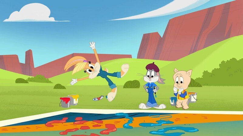 v.li.: Lola Bunny, Bugs Bunny, Porky Pig – Bild: Bugs Bunny Builders and all related characters and elements are trademarks of and Warner Bros. Entertainment Inc.