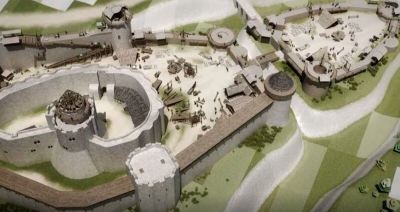 Im Herzen der Normandie, hoch über der Seine, thront die Ruine von Château Gaillard. – Bild: ZDF und Guillaume Taverne