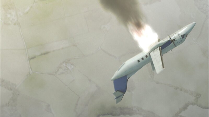 CGI-NACHSTELLUNG: Continental Express Flug 2574 stürzt über Eagle Lake, Texas, auf die Erde zu, nachdem die Tragfläche abgesprengt wurde. – Bild: Cineflix