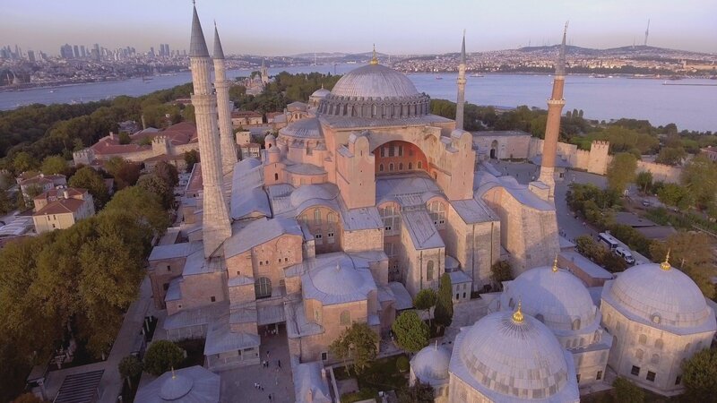 Großkirche, Moschee, Museum: Die Hagia Sophia im Herzen Istanbuls hat eine bewegte Geschichte hinter sich. – Bild: THE HISTORY CHANNEL