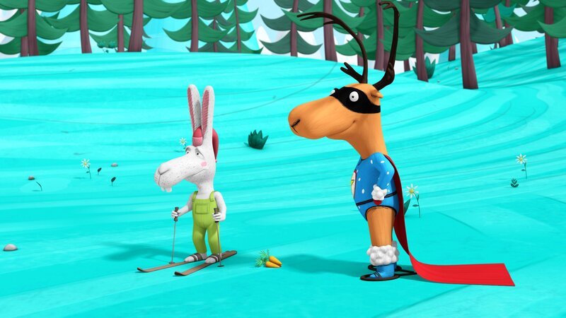 Super-Edgar und Rudi planen die Abfahrt. – Bild: NDR/​France Télévisions Distribution