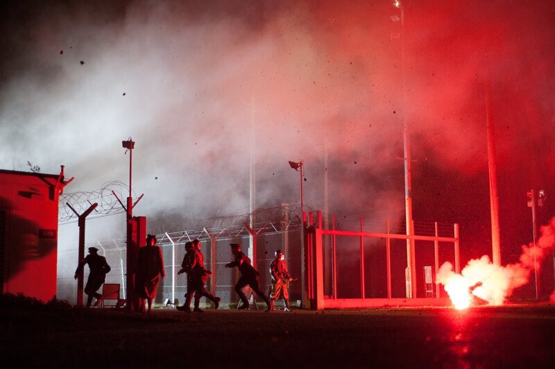 Bombs explode at Peenemunde test facility. – Bild: The National Geographic Channel