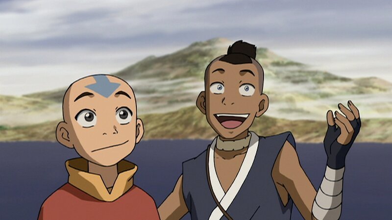 L-R: Aang, Sokka – Bild: Nicktoons