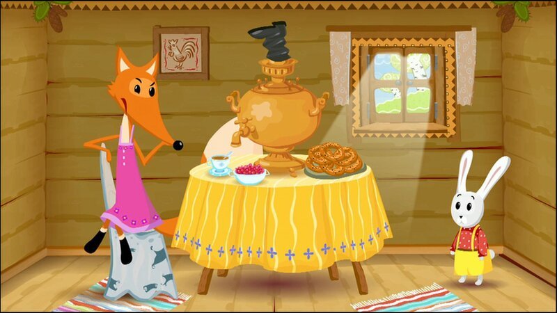 Der Hase kümmert sich gut um die Füchsin. – Bild: PLURIMEDIA