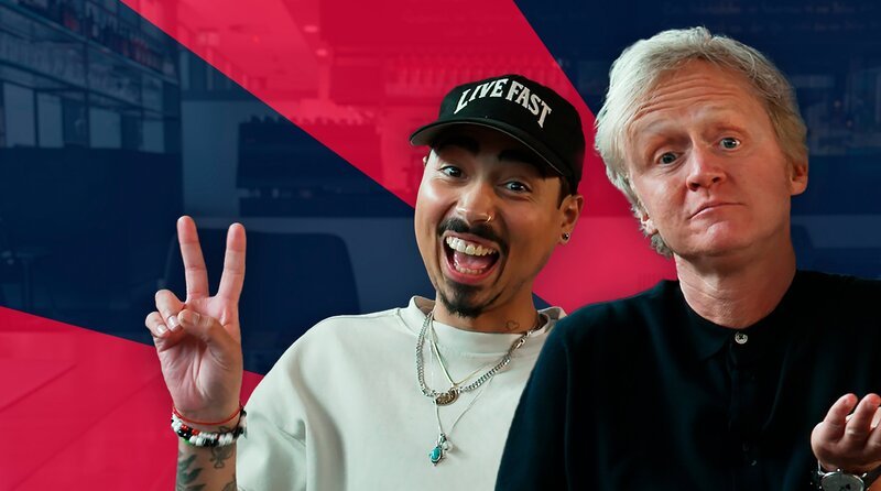 Comedian, „Lets Dance“-Tänzer und menschliche Maschine: Tony Bauer ist durch die „Supertalent“-Staffel auch super fame. Mit ihm und SWR Moderator Pierre M. Krause wird es für die Zuschauer:innen phantastisch. – Bild: SWR