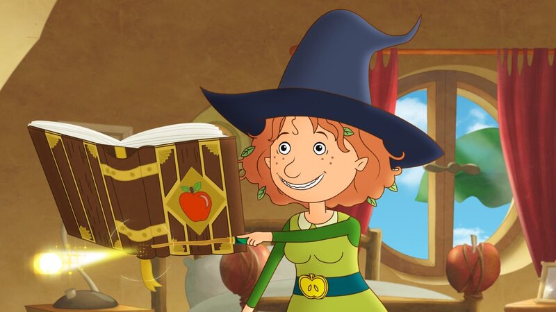 Petronellas Zauberbuch weiß immer Rat – oder zumindest fast immer. – Bild: ZDF und Akkord Film /​ Bastei Lübbe AG