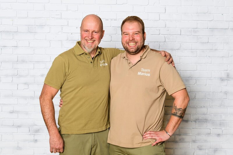 Die Gartenprofis Frank Egger (l.) und Marius Surmann (r.) – Bild: ZDF und Julia Feldhagen