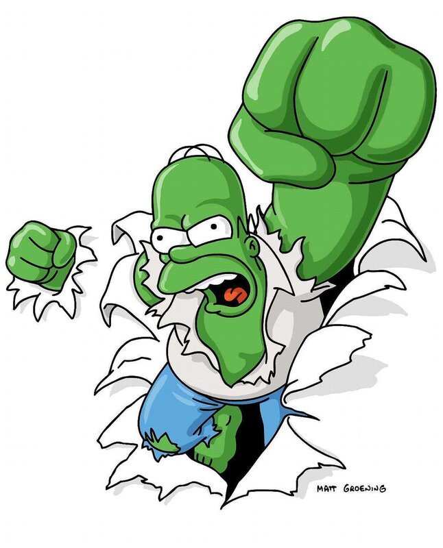 Bart hat mit seinen Comics über den wütenden Homer (Bild) großen Erfolg und schafft den Sprung ins Filmgeschäft. Doch Homer will gegen sein Image als Wüterich ankämpfen. – Bild: ProSieben