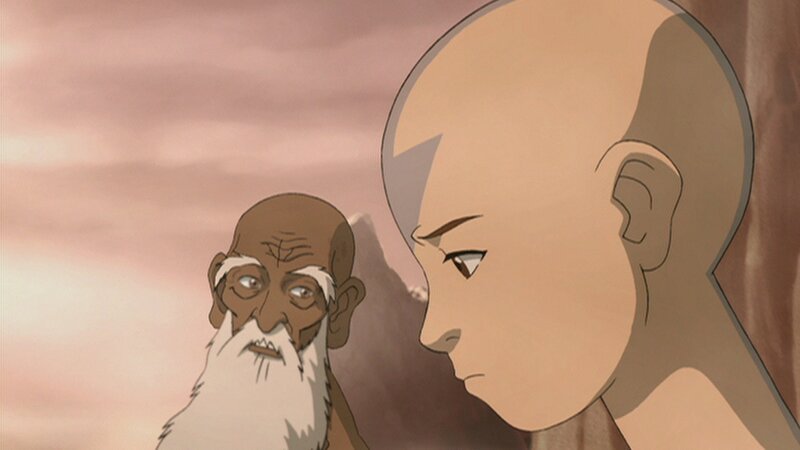 L-R: Guru Pathik, Aang – Bild: Nicktoons