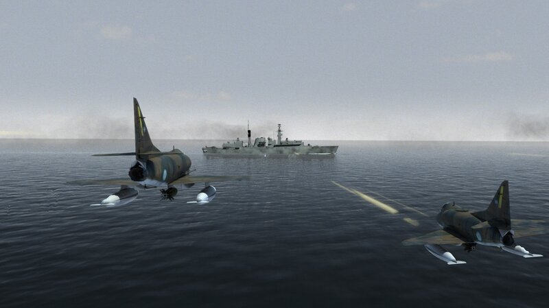 Am 25. Mai 1982 wurde der britische Zerstörer HMS Coventry während des Falklandkriegs eingesetzt. – Bild: National Geographic Channels