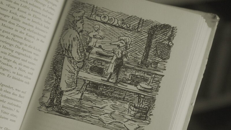 Der Zwerg Nase aus dem Märchenbuch von Wilhem Hauff. Illustriert von Alfred Kubin. – Bild: Pascal Hoffmann /​ BR