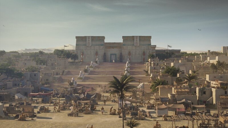 Nachdem die Ägypter aus ihrer Hauptstadt Memphis verdrängt werden, regieren die Könige das Reich von Theben aus. – Bild: ZDF und Pernel Media