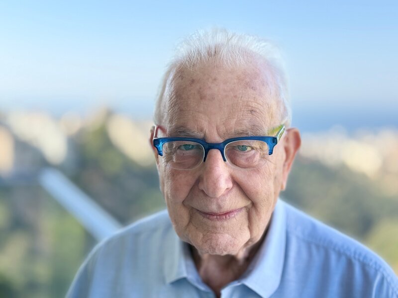 Naftali Fürst, Auschwitz-Überlebender, Haifa 2024 – Bild: ZDF