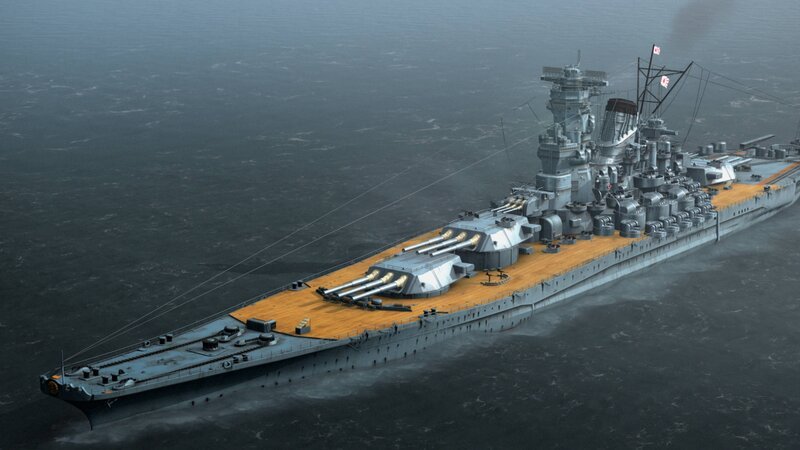 Graphic of Yamato Battleship from above. – Bild: National Geographic Channel