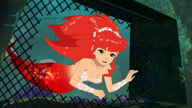 Delfin Robby ist verschwunden und alle suchen nach ihm. Rikki hat einen Verdacht und gerät dabei selbst in Gefahr. – Bild: ZDF und Les Cartooneurs Associés