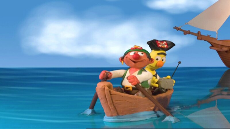 Ernie und Bert als Piraten – Bild: NDR/​Sesameworkshop
