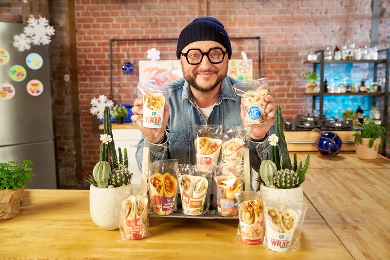 Clevere Verpackung statt Wraps mit knackigem Gemüse und aromatischer Sauce? Sebastian Lege deckt auf. – Bild: ZDF und Guido Engels