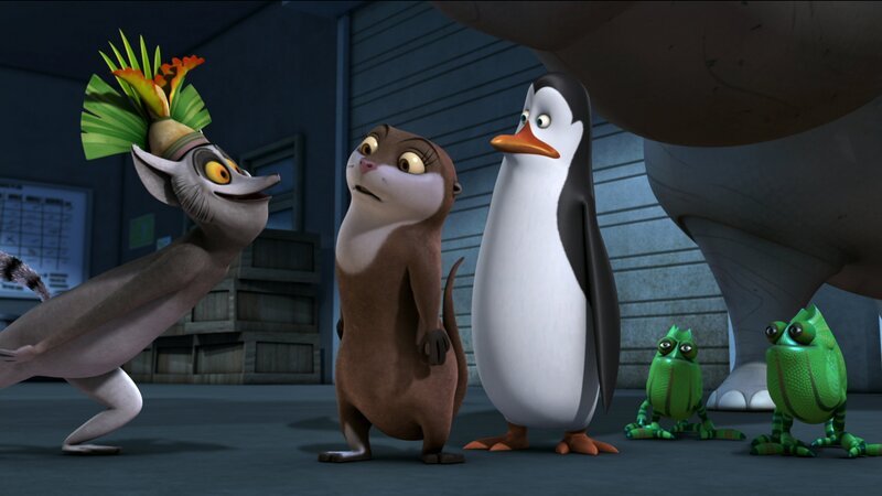 Julien (l.), Marlene (2.v.l.), Kowalski (m.) – Bild: ViacomCBS