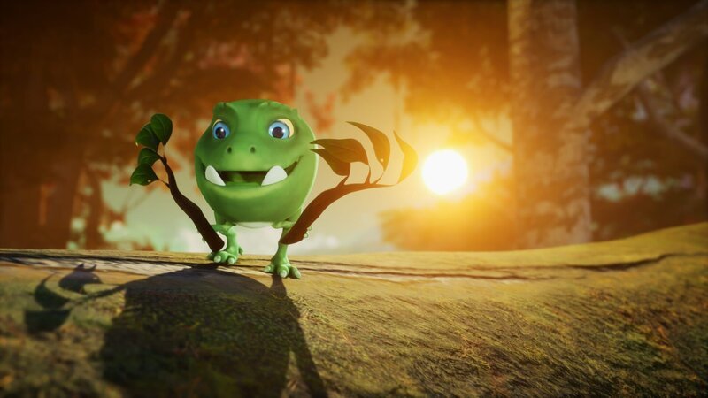 Die untergehende Sonne ist perfekt für tolle Schattenspiele von Wasabi. – Bild: Cheeky Little Media