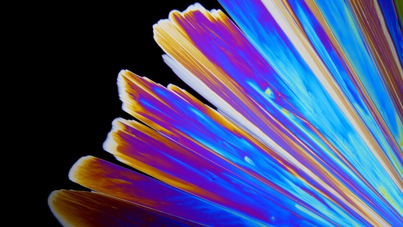 Makroaufnahme von Zitronensäure-Kristallen. – Bild: Xinzhi Digital Media /​ ZDF