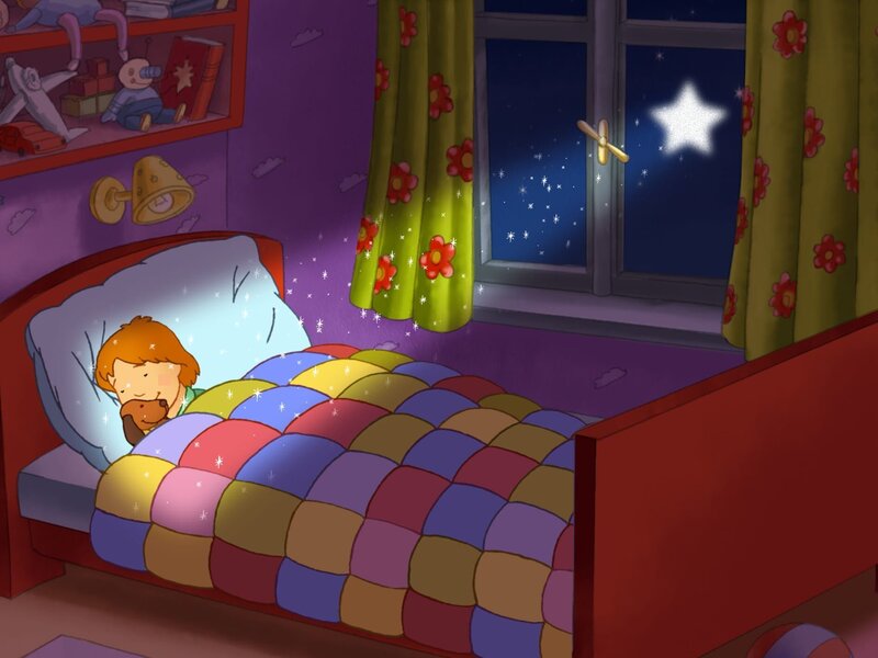 Der Stern findet Tommy statt Laura in ihrem Bett. – Bild: ZDF/​Francesca Ravello