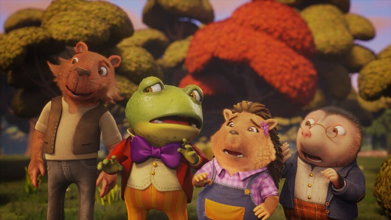 v.li.: Ratte, Kröterich, Igel, Mauli – Bild: MAX Hungary